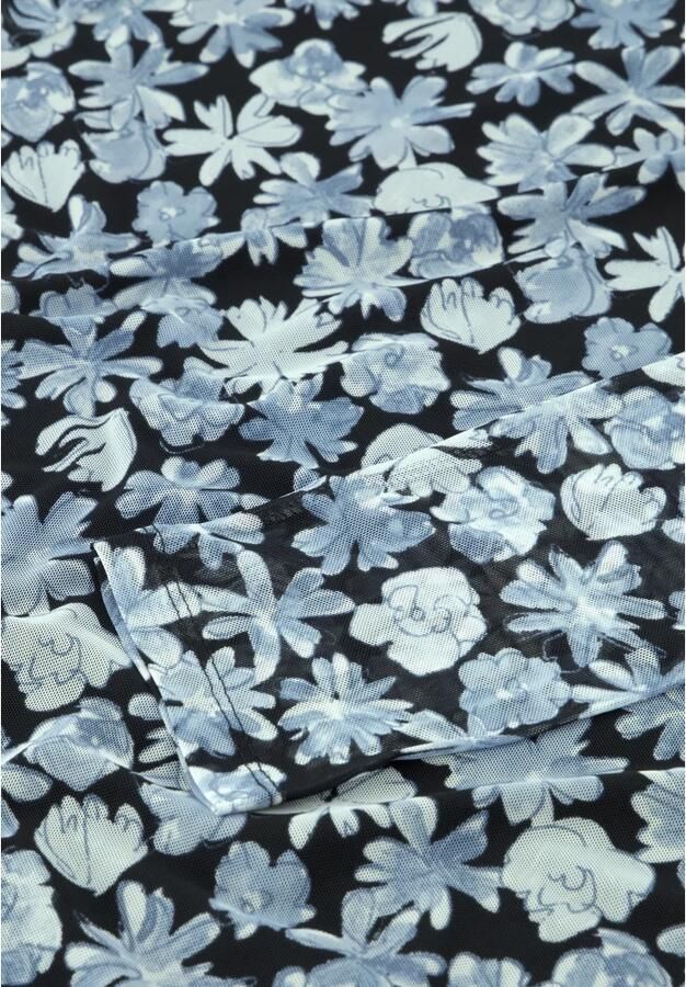 Fabienne Chapot Blauwe Bloemen Coltrui Top Blue Dames