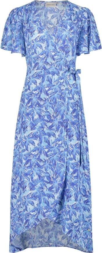 Fabienne Chapot overslagjurk Archana Butterfly met all over print blauw - Foto 6