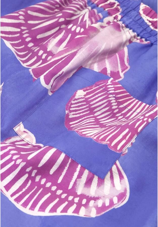 Fabienne Chapot loose fit short met all over print blauw paars - Foto 2