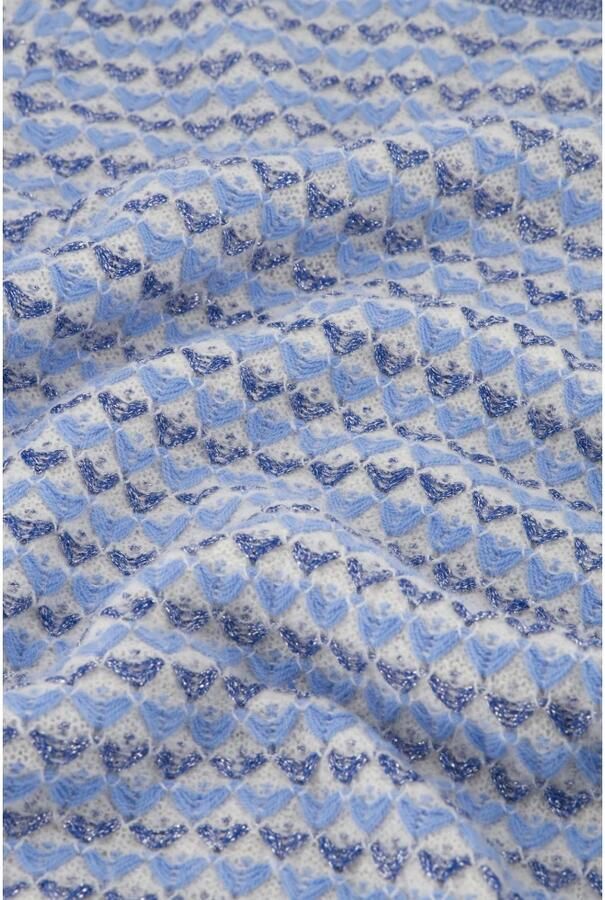 Fabienne Chapot Blauwe pullover met hartjesprint Blue Dames - Foto 2