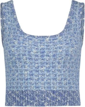 Fabienne Chapot Blauwe Tweed Bralette voor Casual Chic Blue Dames - Foto 4