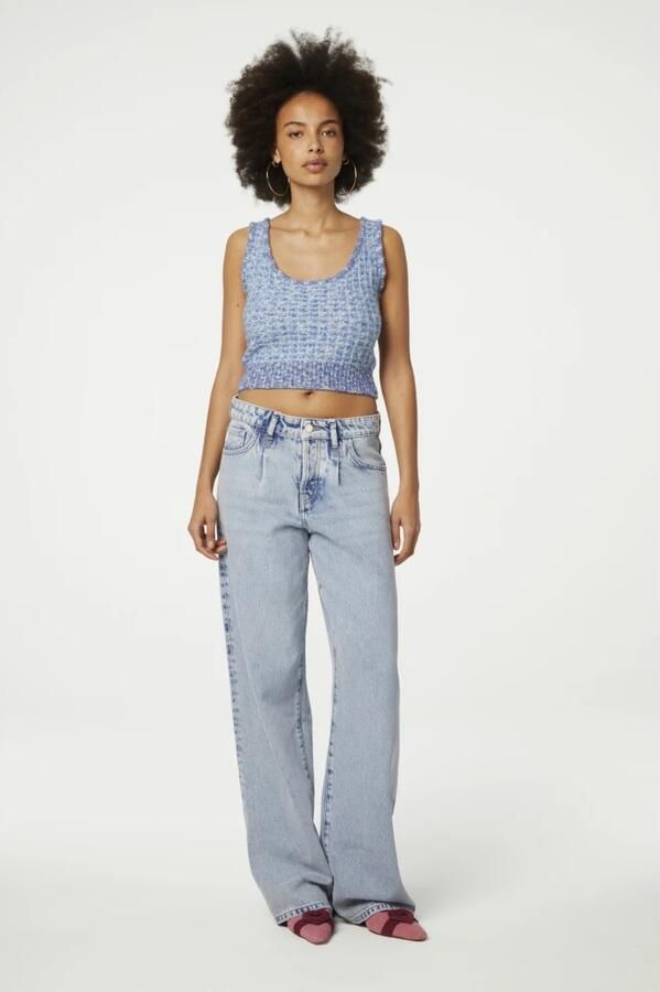 Fabienne Chapot Blauwe Tweed Bralette voor Casual Chic Blue Dames - Foto 2