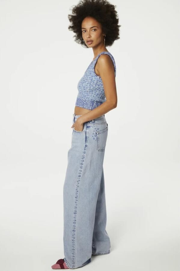 Fabienne Chapot Blauwe Tweed Bralette voor Casual Chic Blue Dames - Foto 3