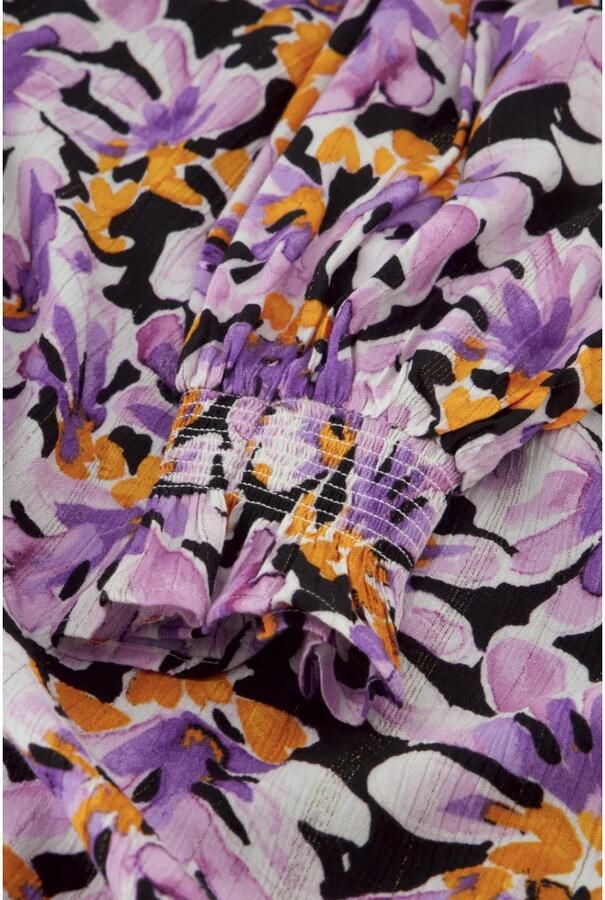 Fabienne Chapot Bloemen Midi Jurk met Afneembare Riem Purple Dames - Foto 2