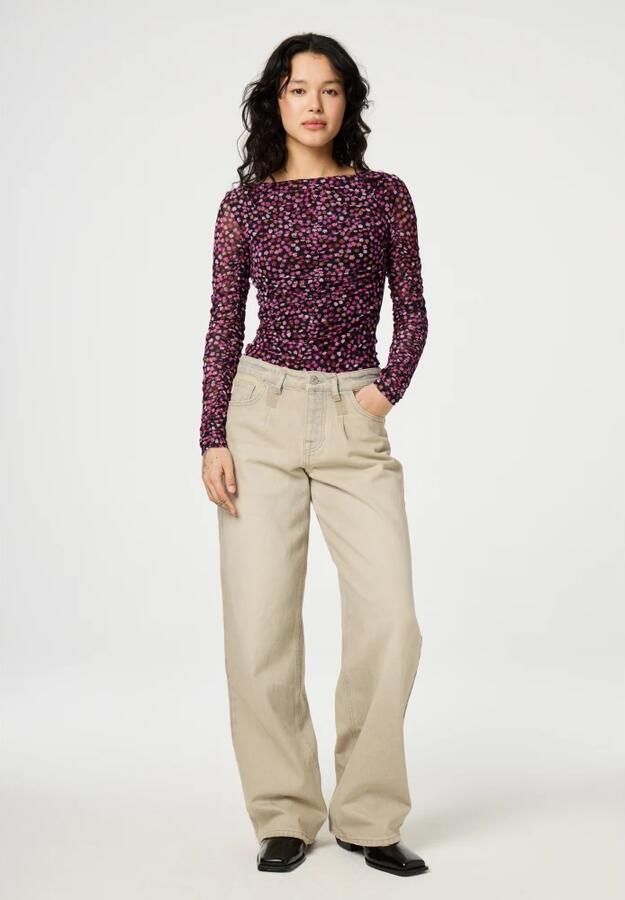 Fabienne Chapot Bloemenprint lange mouw top Pink Dames - Foto 7