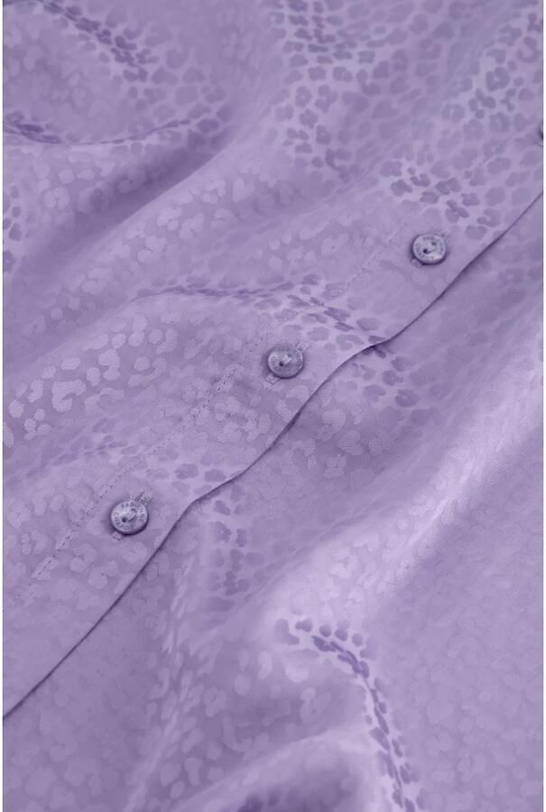 Fabienne Chapot Blouse met Klieke Kraag en Knoopsluiting Purple Dames - Foto 4