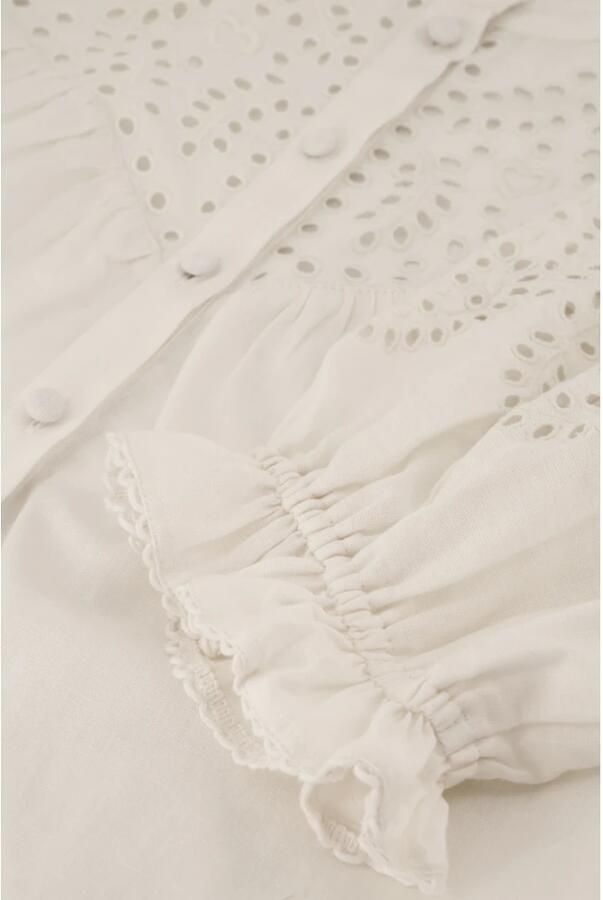 Fabienne Chapot Blouse met ruches kraag White Dames - Foto 2