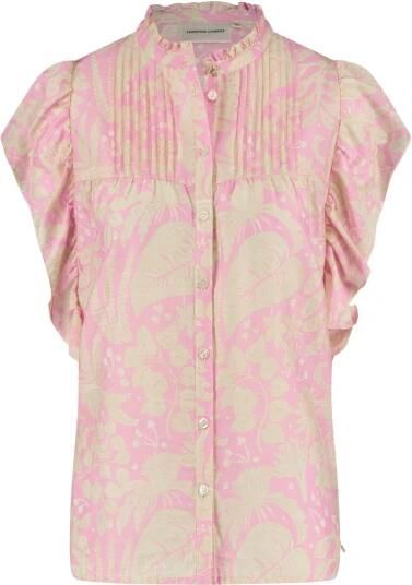 Fabienne Chapot Blouse met volumineuze vlinder mouwen Pink Dames