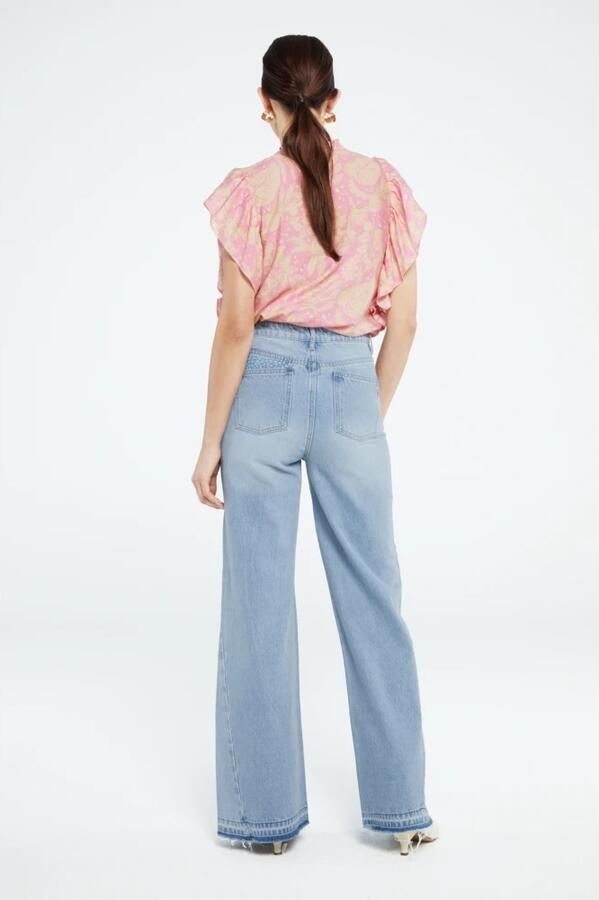 Fabienne Chapot Blouse met volumineuze vlinder mouwen Pink Dames - Foto 5