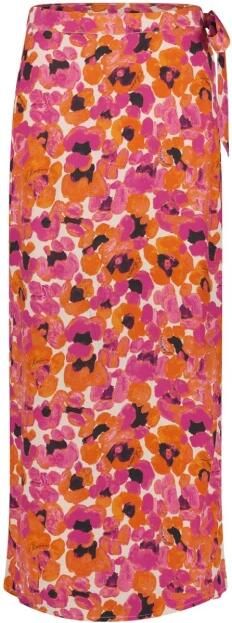 Fabienne Chapot Roze Maxi Rok Bobo Straight Multicolor Dames - Foto 4