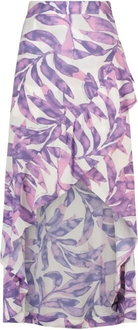 Fabienne Chapot rok Kaia Skirt met all over print paars ecru - Foto 6