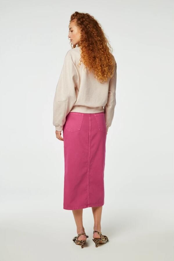 Fabienne Chapot Roze Midi Rok Carlyne Pink Dames - Foto 3