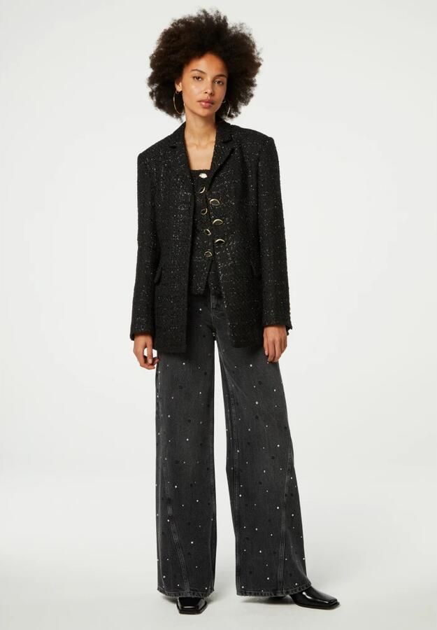 Fabienne Chapot geruite getailleerde blazer Cher zwart - Foto 6