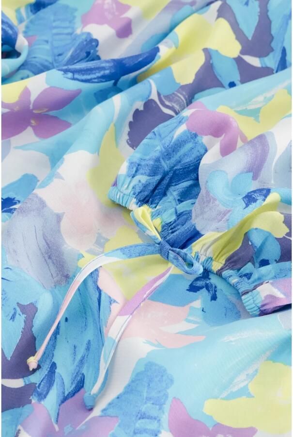 Fabienne Chapot blouse Cooper met all over print blauw geel lila - Foto 3