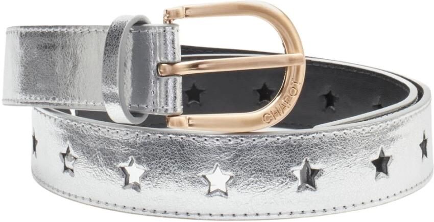 Fabienne Chapot leren riem Cut It Out Star zilver