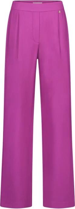 Fabienne Chapot Donkerroze Straight Fit Broek Pink Dames