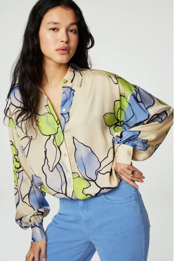 Fabienne Chapot Gabriel Blouse Crème Wit Blue Fairytale Multicolor Dames - Foto 3