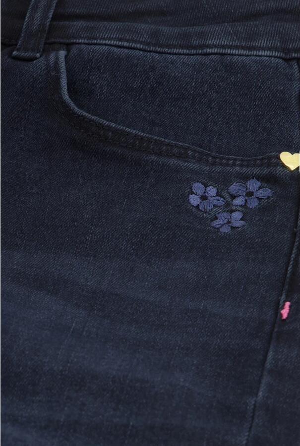 Fabienne Chapot high waist jeans Eva met borduursels dark blue denim - Foto 3