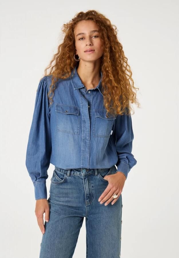 Fabienne Chapot Fabienne Blouse Blue Dames - Foto 4