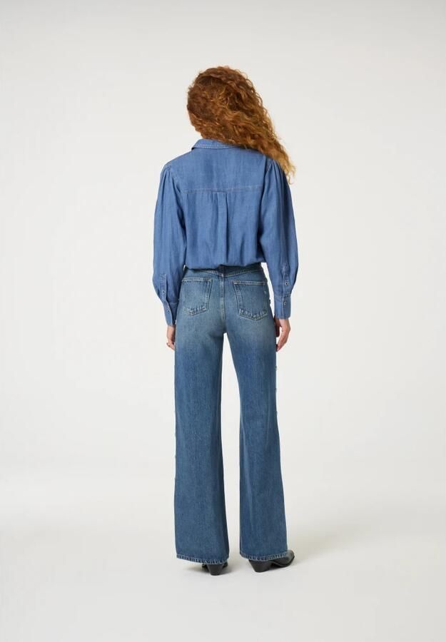 Fabienne Chapot Fabienne Blouse Blue Dames - Foto 5