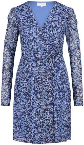 Fabienne Chapot jurk Flake met all over print blauw paars