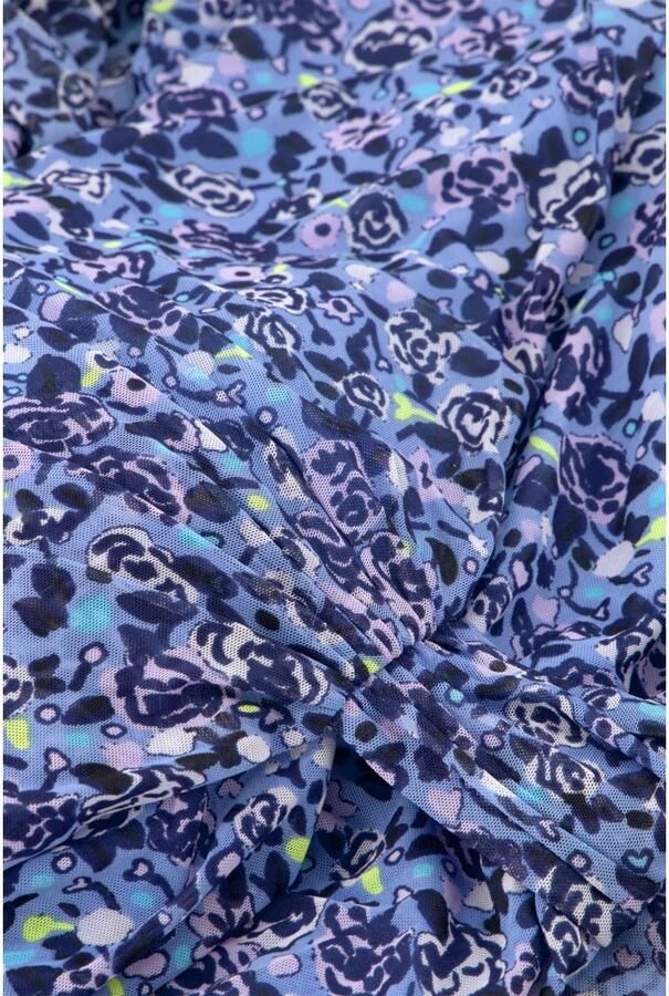 Fabienne Chapot jurk Flake met all over print blauw paars - Foto 2