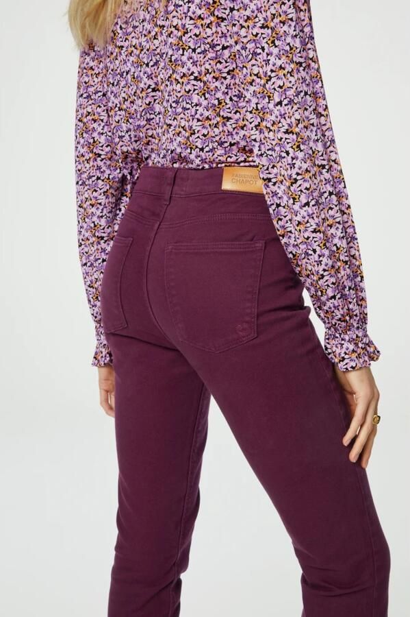 Fabienne Chapot Flare Denim Broek Purple Dames - Foto 4
