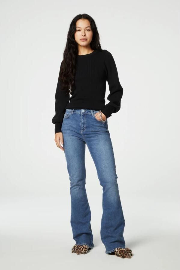 Fabienne Chapot flared jeans Eva medium blue denim - Foto 2