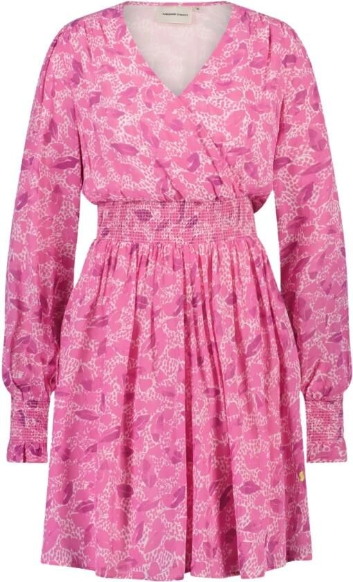 Fabienne Chapot Flowing V-hals Jurk van Viscose Pink Dames - Foto 2