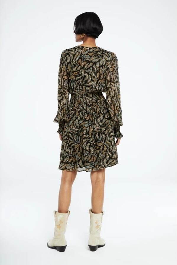 Fabienne Chapot overslagjurk Anjuna met paisleyprint zwart bruin - Foto 5