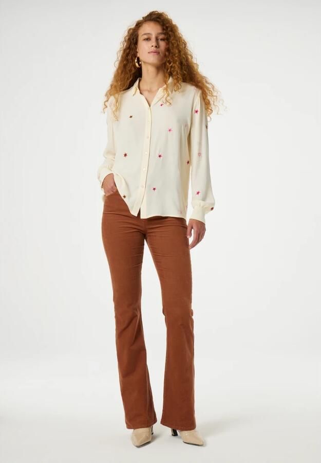 Fabienne Chapot Geborduurde Sterrenblouse Beige Dames - Foto 3