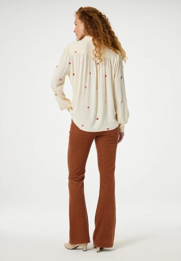 Fabienne Chapot Geborduurde Sterrenblouse Beige Dames - Foto 5