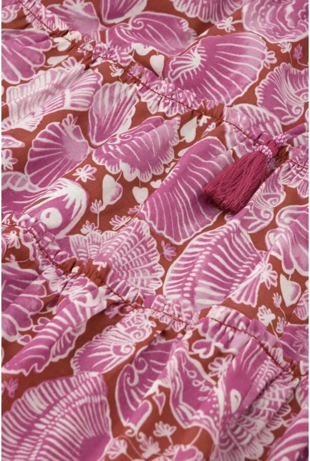 Fabienne Chapot Geplooide Mini Rok Rood Roze Print Multicolor Dames - Foto 2