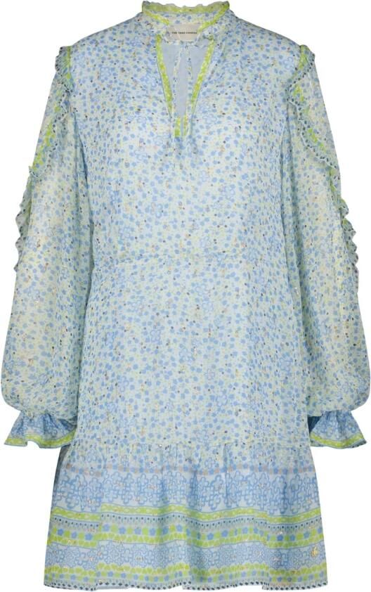 Fabienne Chapot Glitter V-Hals Jurk met Ballonmouwen Multicolor Dames - Foto 5