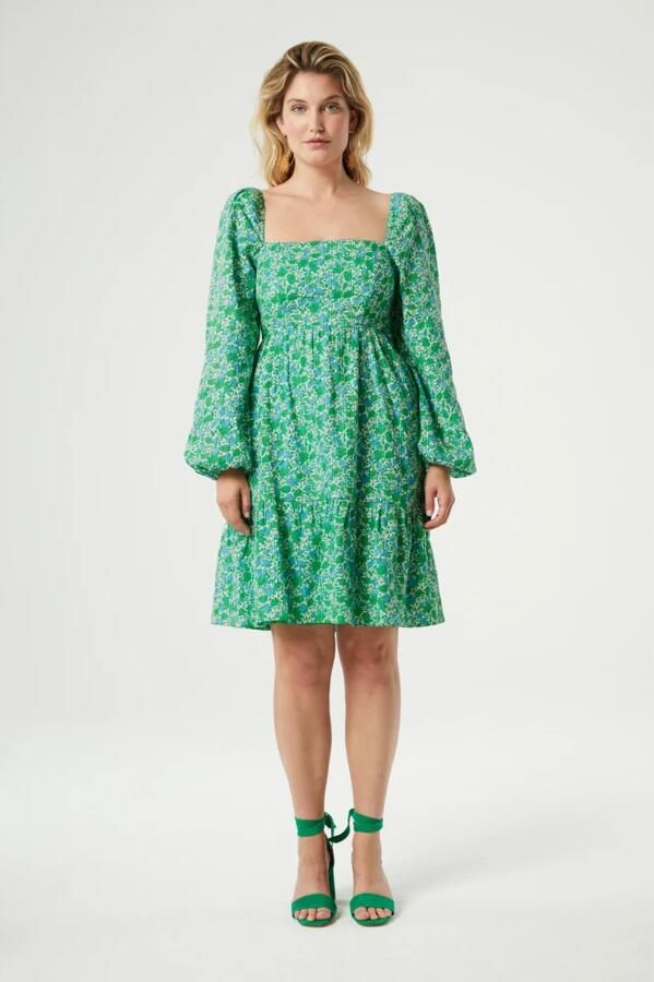 Fabienne Chapot Groene Clueless Mini Jurk Green Dames - Foto 3