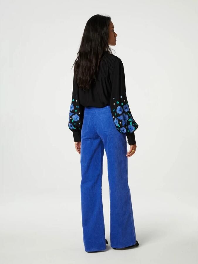 Fabienne Chapot Harry Blouse met Geborduurde Bloemen Black Dames - Foto 4