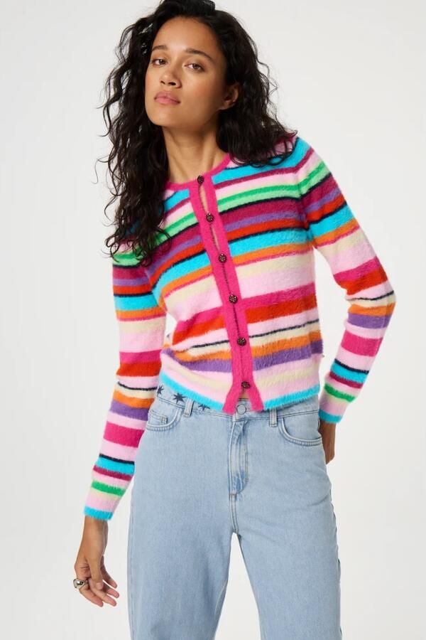 Fabienne Chapot Henry Cardigan Multicolor Dames - Foto 3