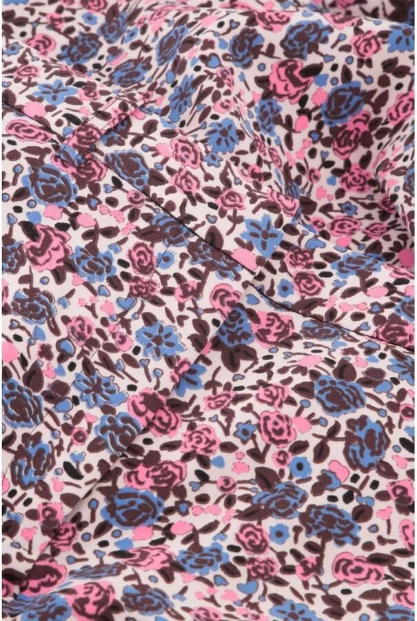 Fabienne Chapot gebloemde flared broek roze blauw lichtroze - Foto 2