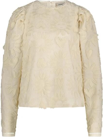 Fabienne Chapot blousetop antiek cremewit broderie