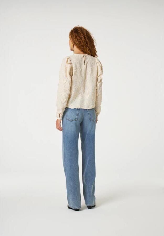 Fabienne Chapot blousetop antiek cremewit broderie - Foto 5