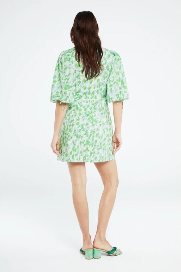Fabienne Chapot Iris Jurk V-hals Driekwartmouwen Sugar Storm Print Multicolor Dames - Foto 6