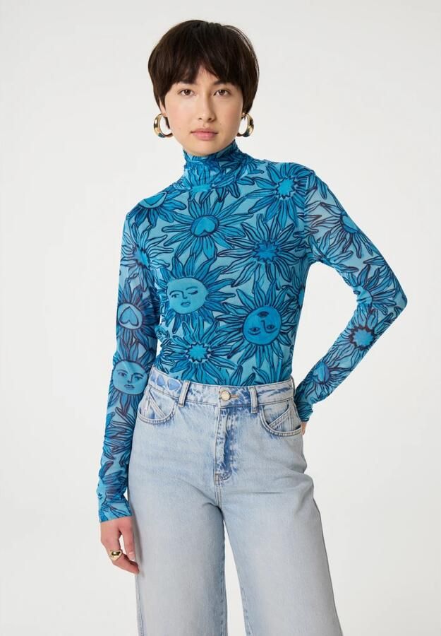 Fabienne Chapot Jane Top Blue Dames - Foto 4