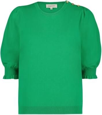 Fabienne Chapot Bloemen Pullover met 3 4 Mouwen Green Dames - Foto 5