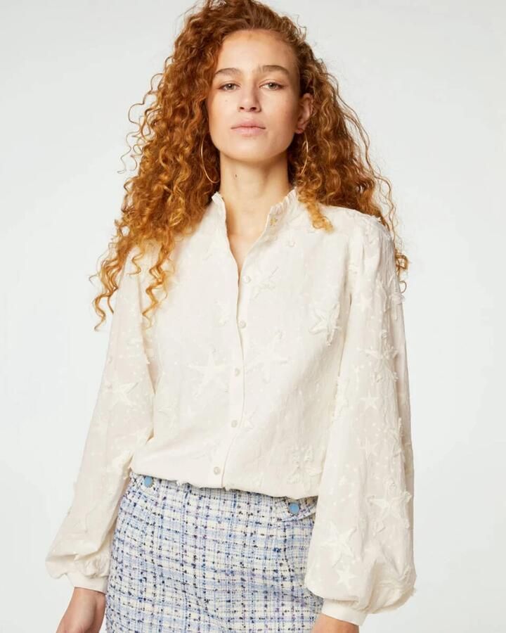 Fabienne Chapot Jonny Blouse Lange Mouw Beige Dames - Foto 2