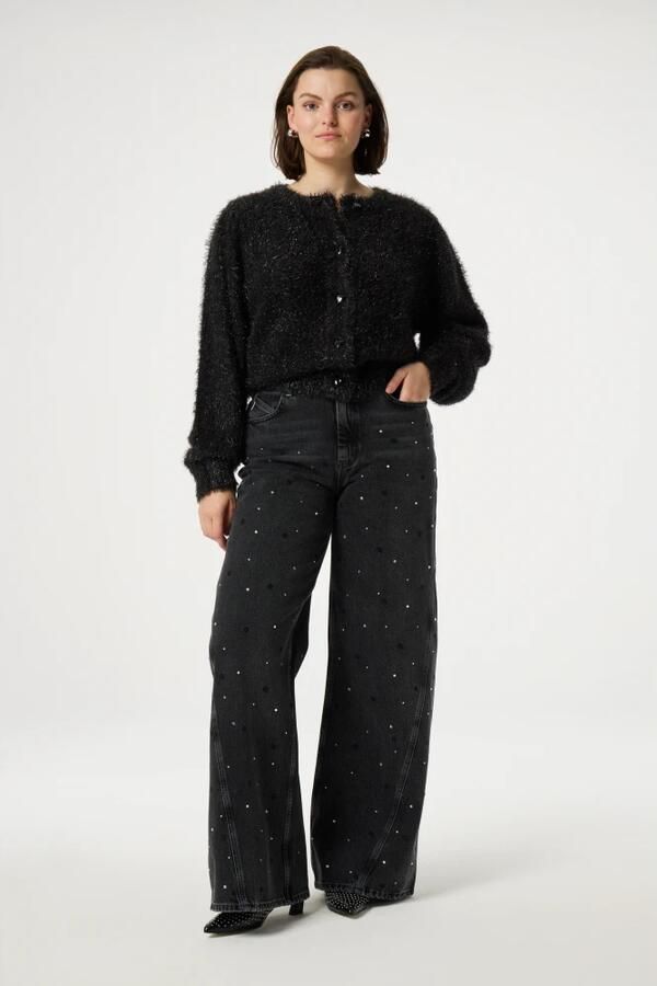 Fabienne Chapot Kitty Cardigan Black Dames - Foto 4