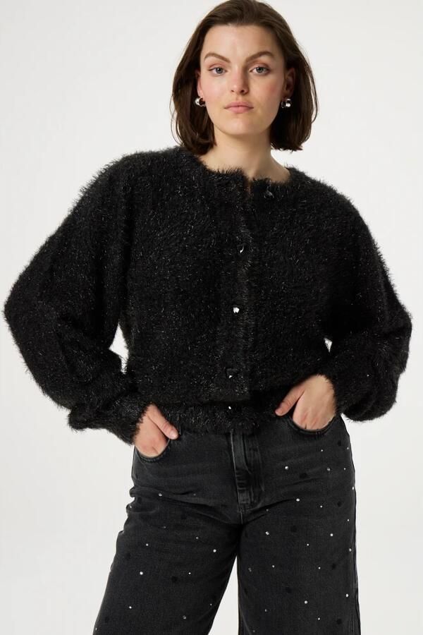 Fabienne Chapot Kitty Cardigan Black Dames - Foto 5