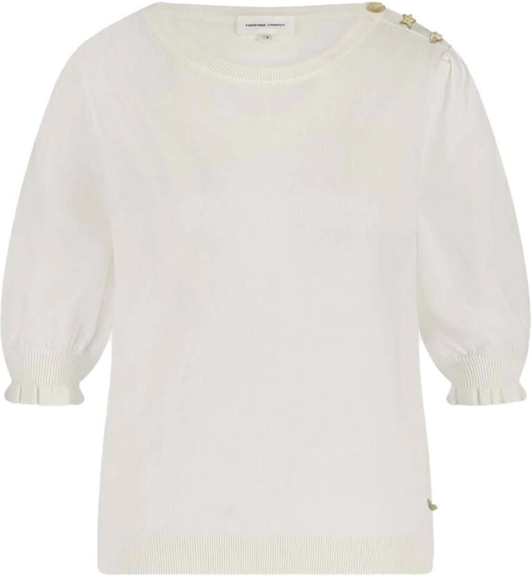 FABIENNE CHAPOT Dames Truien & Vesten Molly Short Sleeve Pullover Wit - Foto 5
