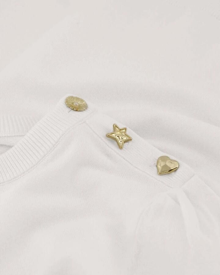 FABIENNE CHAPOT Dames Truien & Vesten Molly Short Sleeve Pullover Wit - Foto 4