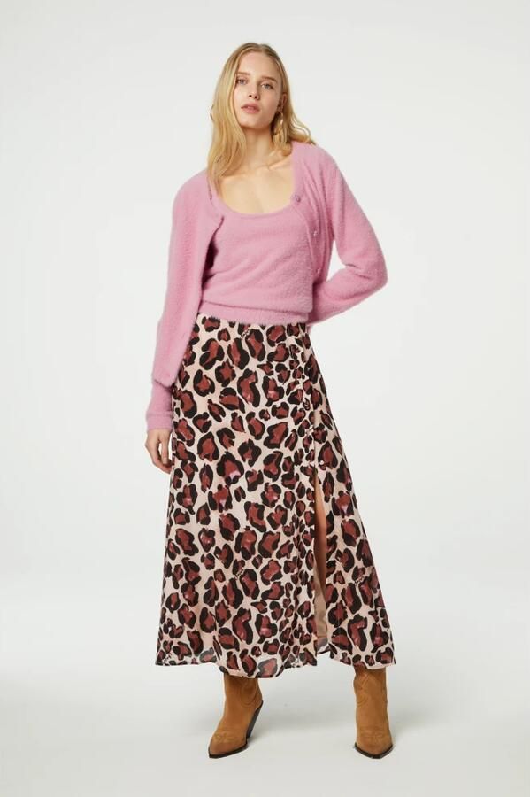 Fabienne Chapot Midi rok met dierenprint Multicolor Dames - Foto 2