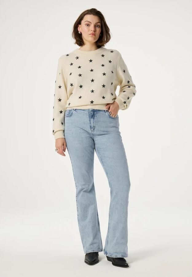 Fabienne Chapot high waist flared jeans light blue denim - Foto 7